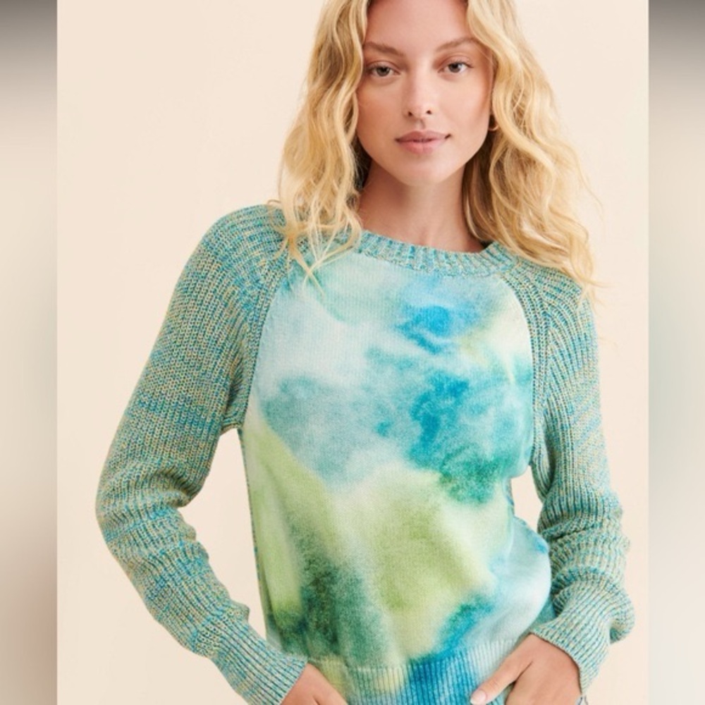 Anthropologie “Giada” Water Color Sweater Size XS